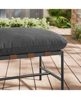 Raya Outdoor Patio Boucle Ottoman