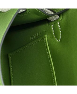 Kelly 20 Handbag Tricolor Epsom with Palladium Hardware