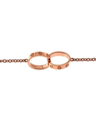  Love Interlocking Bracelet 18K Rose Gold