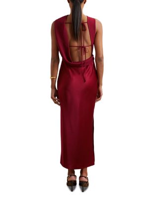 Alula Cowlback Midi Dress