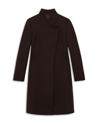 Wool Blend Mid Length Coat