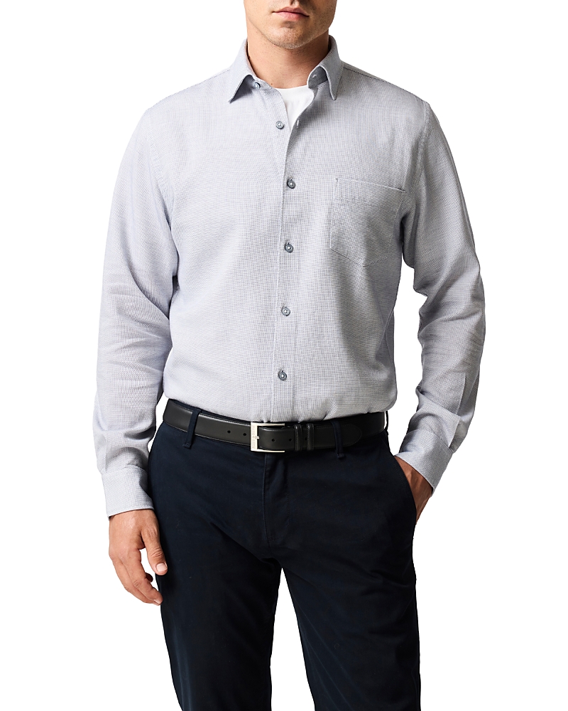 Rodd & Gunn Airtex Long Sleeve Sports Fit Shirt