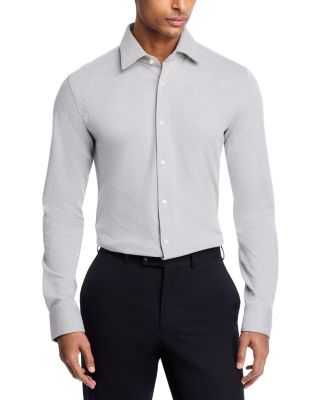 Hank Slim Fit Button-Front Performance Shirt