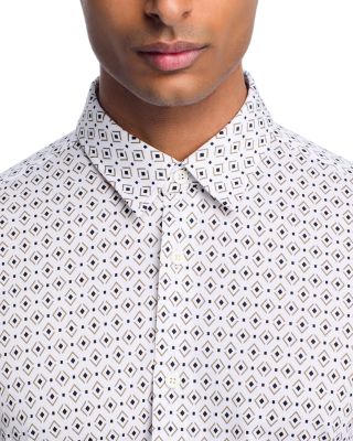 Relaxed Fit Printed Button Front Shirt