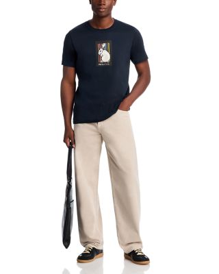 PS Paul Smith Regular Fit Short Sleeved Rabbit Stripe Tee