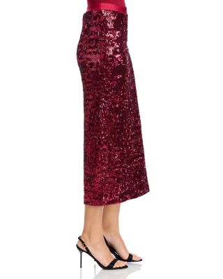 Ebibi Sequin Stretch Bodycon Skirt