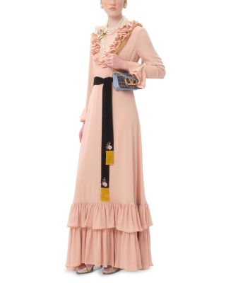 Locò Small Embellished VLogo Moir&eacute; Convertible Shoulder Bag