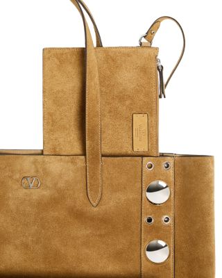 Nellc&amp;ocirc;te Medium Shopping Tote Bag in Suede