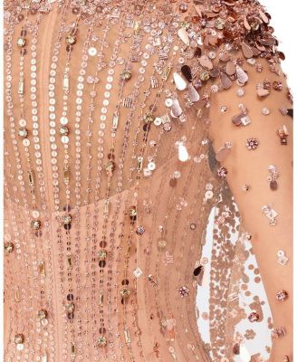Blaize Sequin-embellished Cape Maxi Dress