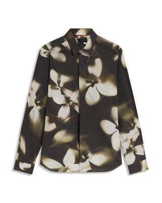 Wrenin Regular Fit Photographic Floral Shirt