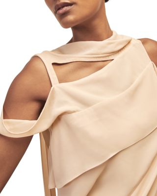 Pique Panel Detail Shift Dress