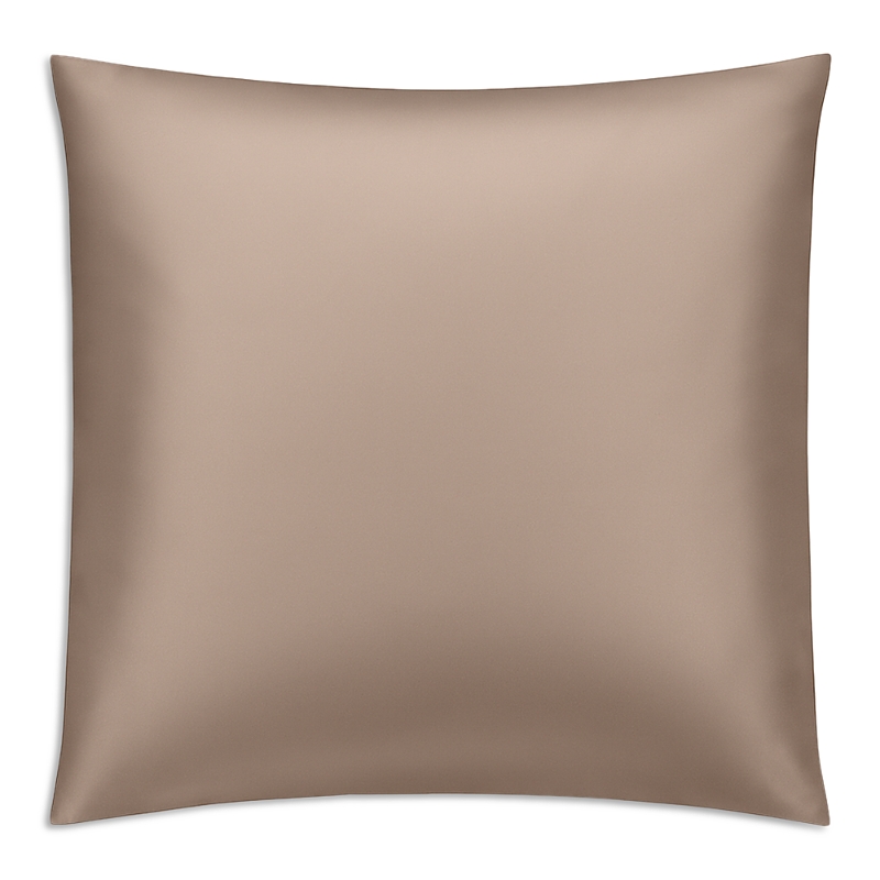 Gingerlily Silk Solid Euro Sham In Brown