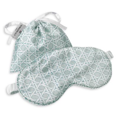 x Madeaux Rattan Silk Eye Mask with Pouch