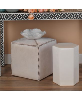 Hair on Hide Ottoman