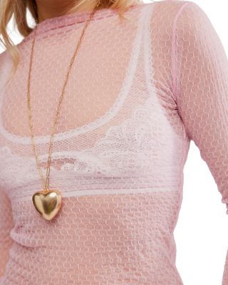 Minding My Business Mesh Top