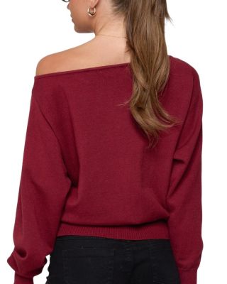 Off Shoulder Oversized Sweater