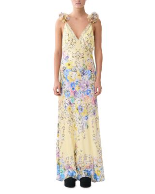 V Neck Bias Slip Dress