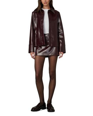 The Patent Faux Leather Mini Skirt