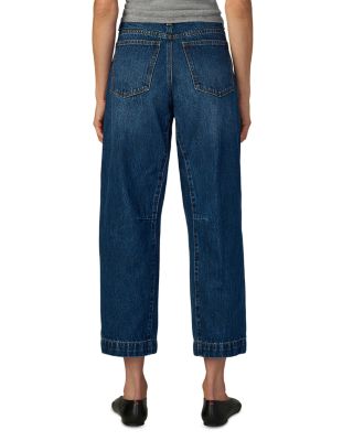 The Wilder High Rise Relaxed Cropped Barrel Jeans in Unmistakable