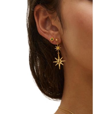  Onyx Star Stud Earrings
