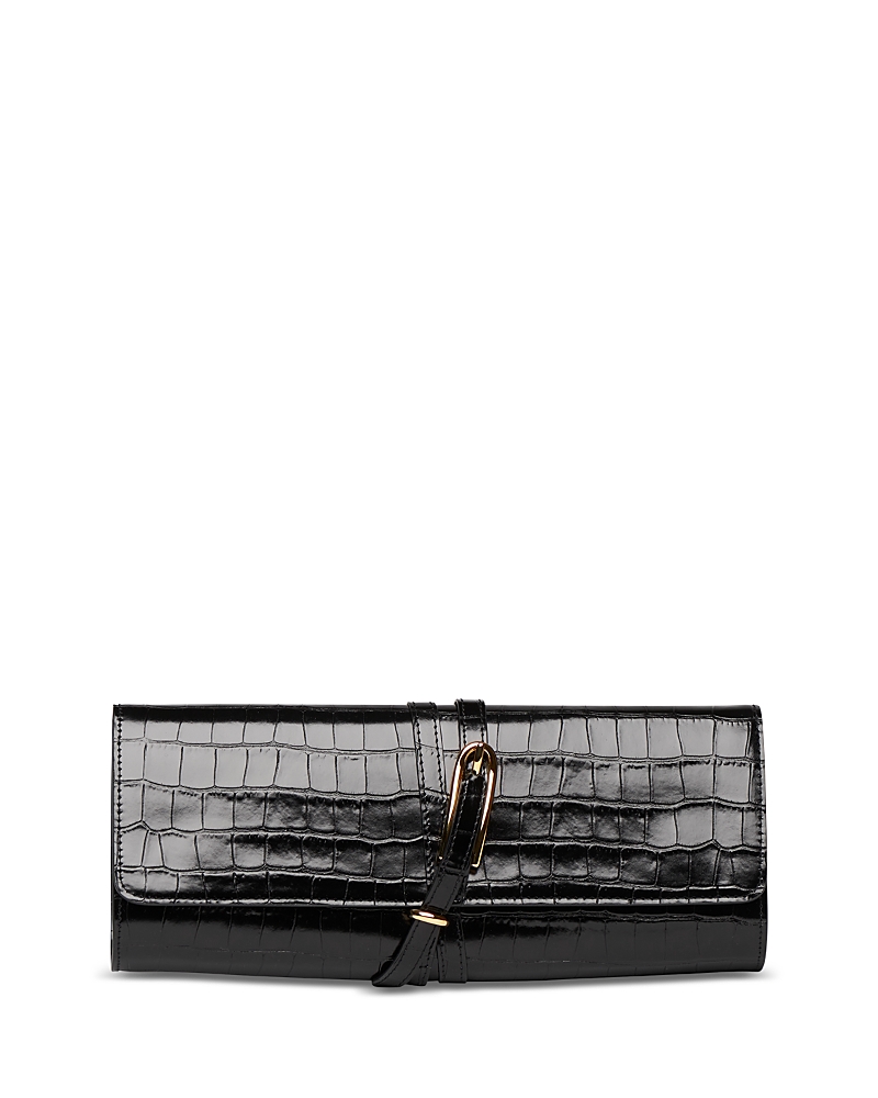 Liffner Leather Belted Clutch