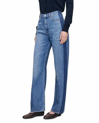Karmine Refined Wide Leg Aura High Rise Jeans in North Shore