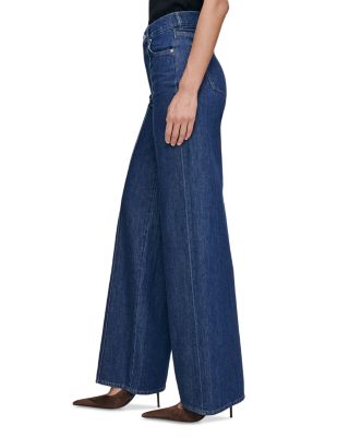 Hepburn Aura High Rise Wide Leg Jeans in Inkwell