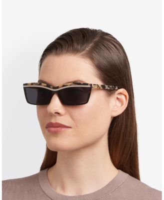 Solid Rectangular Sunglasses, 63mm