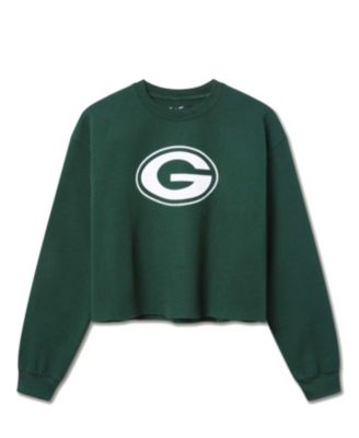 Women's NFL Green Bay Packers Bling Flea Market Crop Fleece
