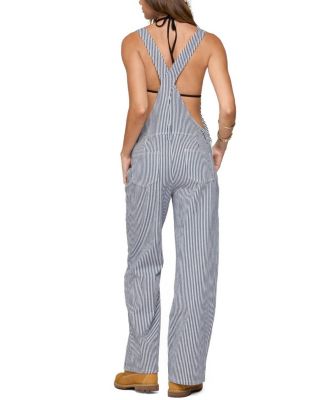  Tamsin Striped Denim Overalls