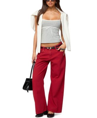  Petite Roman Low Rise Slouchy Colored Wash Jeans