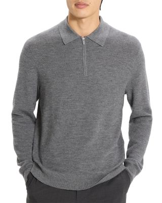 Cashmere Long Sleeve Polo Shirt