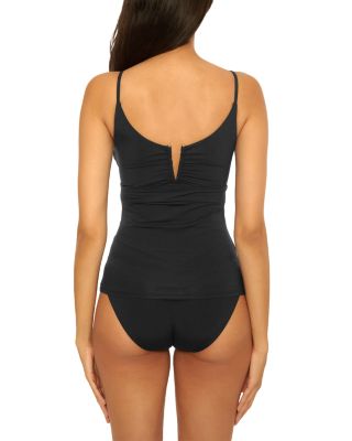 Color Code Tatum Shirred Tankini Top & Color Code American Fit Bikini Bottom