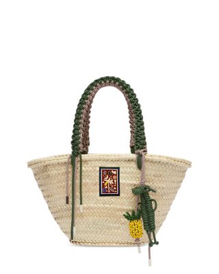 Macram&eacute; Midi Basket Bag 