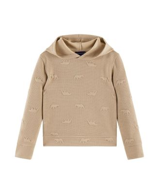 Boys' Embossed Hooded Sweatshirt & Bottom Set - Little Kid