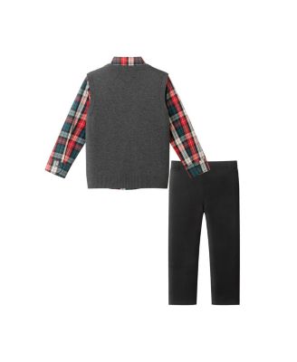  Boys' Sweater Vest, Buttondown & Twill Pant Set - Little Kid, Big Kid