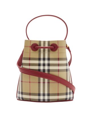 Mini Check Bucket Bag