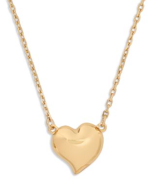 Amour Heart Pendant Necklace, 16"-19" 