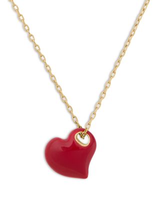 Amour Heart Pendant Necklace, 16"-19"