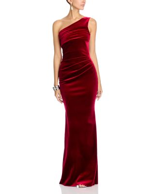 Epoque Velvet One Shoulder Gown