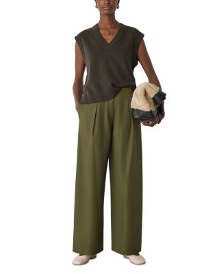 Pleat Front Barrel Trousers