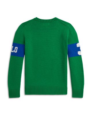 Boys' Equestrian Intarsia Crewneck Sweater - Big Kid, Little Kid