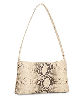 Gaia Embossed Leather Shoulder Bag