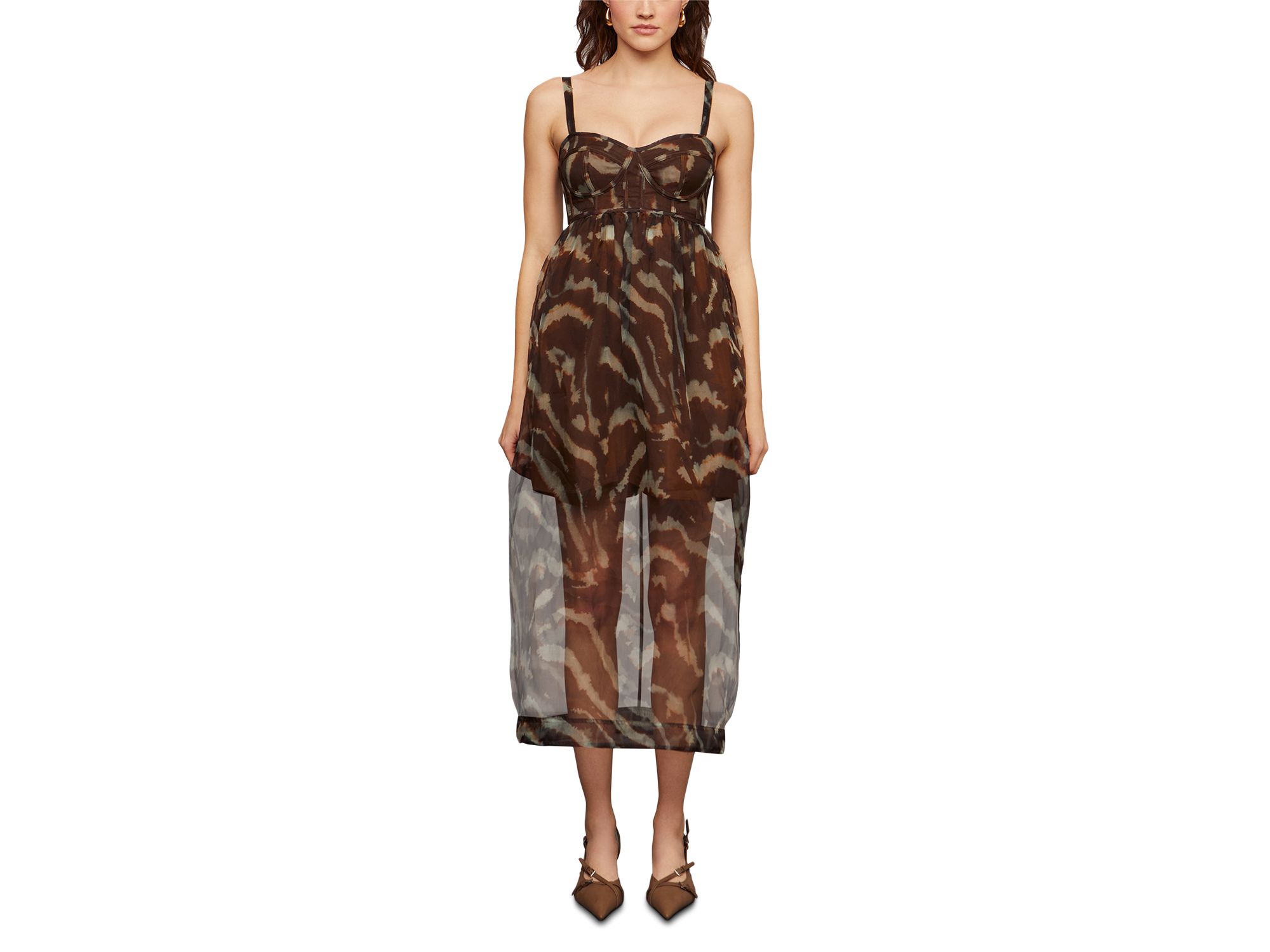Zarina Silk Bustier Dress - Image 1