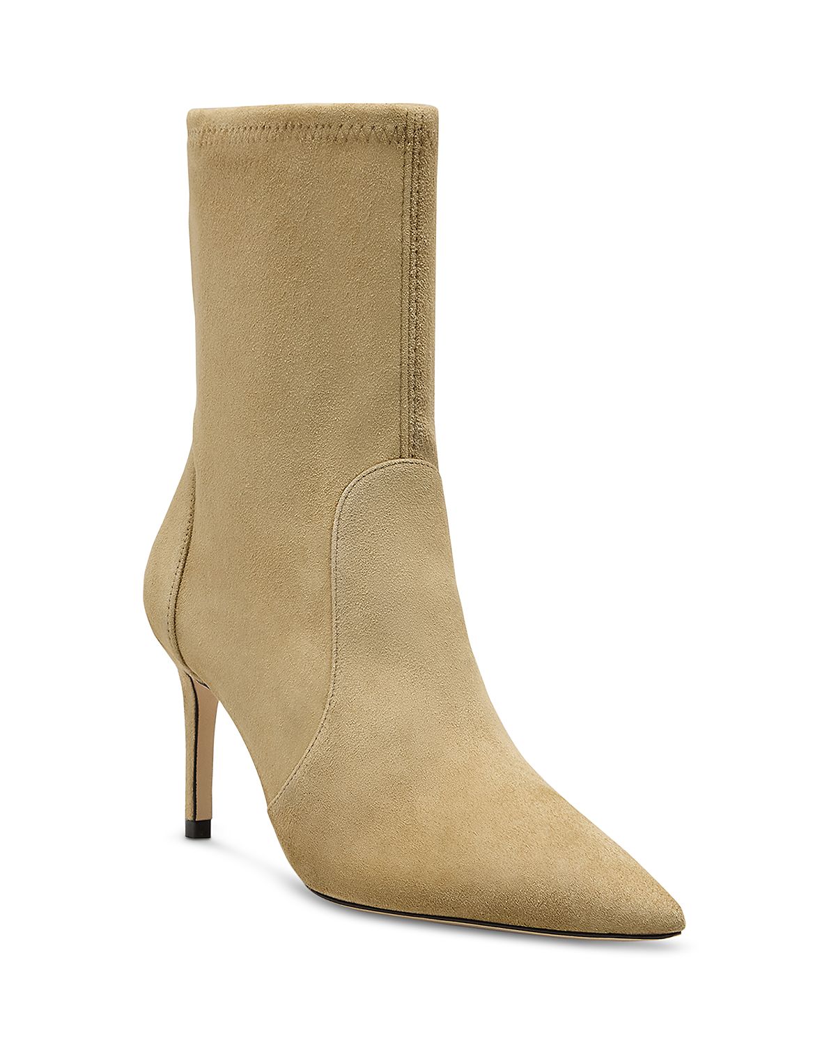 Stuart Weitzman Women's Stuart Power 75 Suede Zip Booties