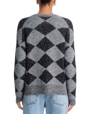 Argyle Metallic Crewneck Sweater - Exclusive