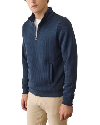 Corbet Quilted Quarter Zip Sweater