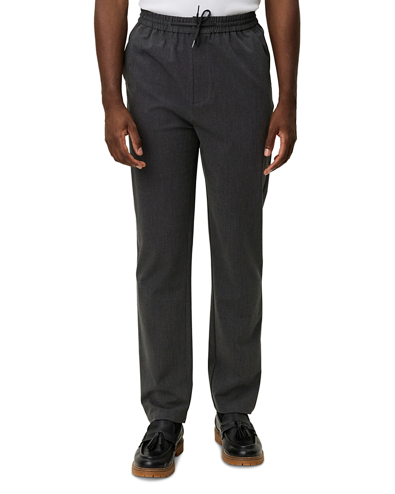 Les Deux Como Tapered Textured Pants In Gray