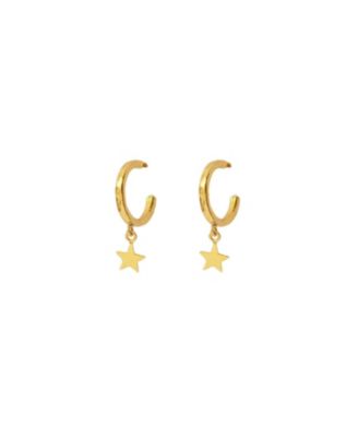  Star Charm Hoop Earrings