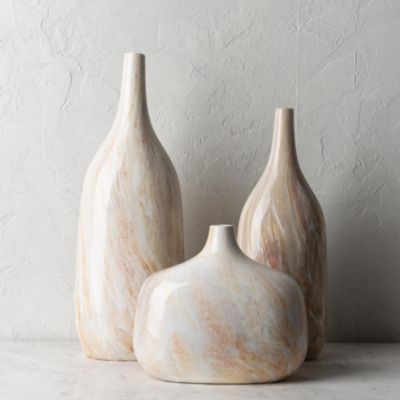  Marble Vase, Set of 3